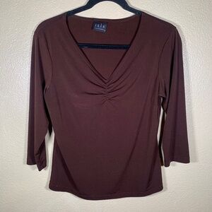 Vintage JKLA brown cinched top